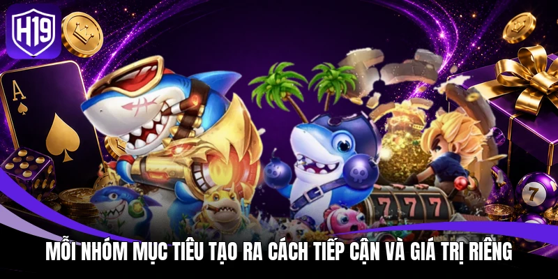 Bắn Cá Xèng H19: Khám Phá Luật Chơi Và Cách Tính Điểm 3 Mỗi nhóm mục tiêu tạo ra cách tiếp cận và giá trị riêng